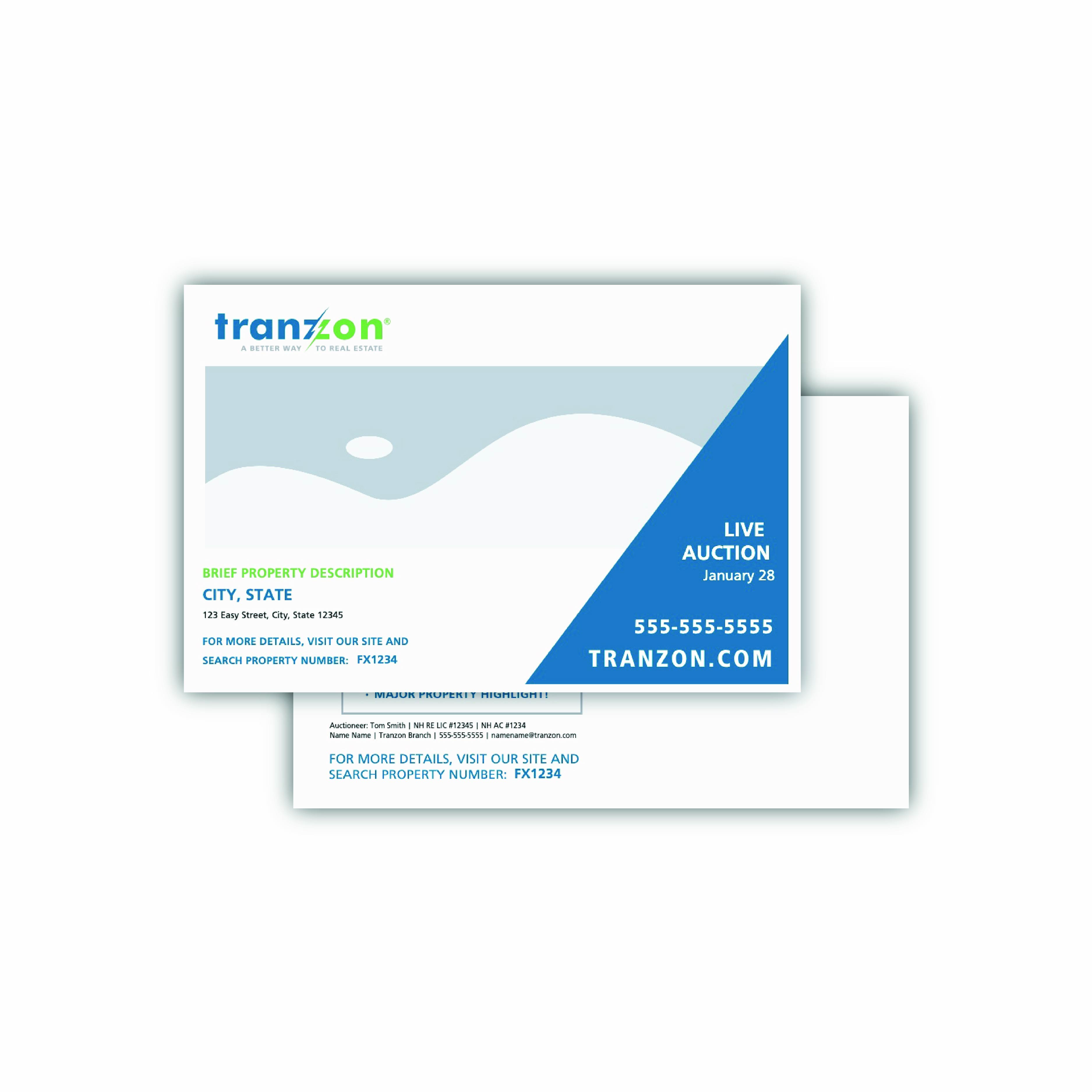 Tranzon Postcard 9×6 – Single Showcase Edition (1-Photo Layout)